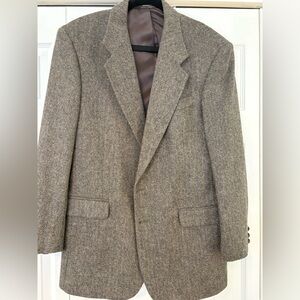 Classic Gray Herringbone Blazer